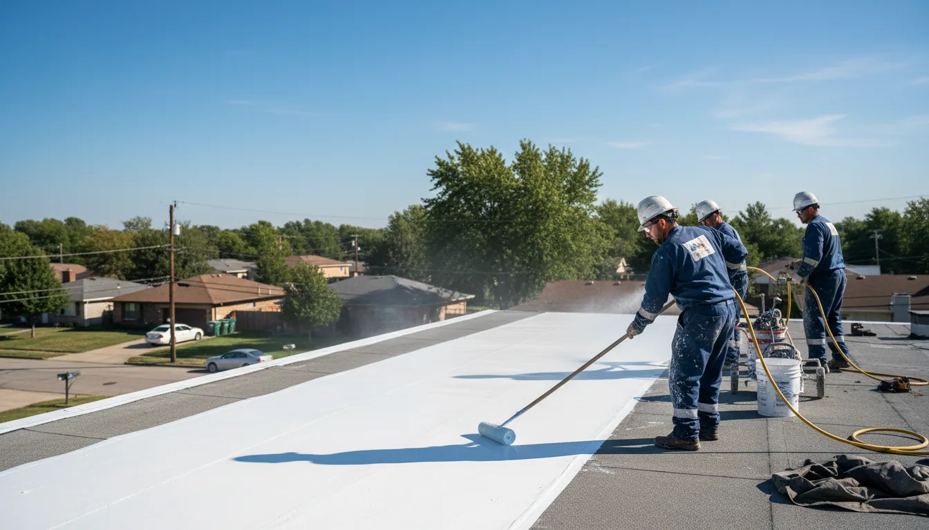 Commercial roof coating in Franklin Park, IL near me
